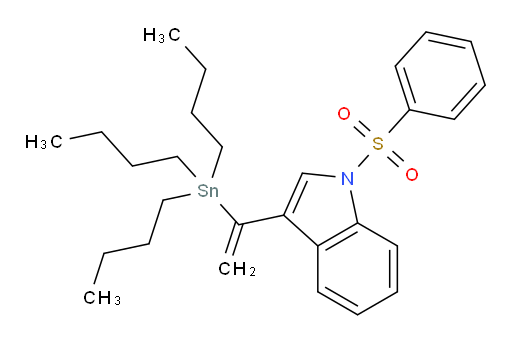 1-(苯基磺酰基)-3-(1-(三丁基锡基)乙烯基)-1H-吲哚