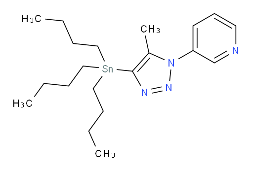 3-(5-甲基-4-(三丁基锡基)-1H-1,2,3-三氮唑-1-基)吡啶