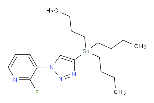 2-氟-3-(4-(三丁基锡基)-1H-1,2,3-三氮唑-1-基)吡啶