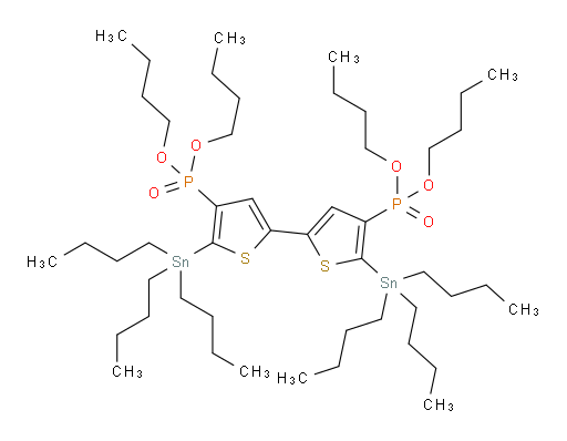 四丁基 (5,5'-双(三丁基锡基)-[2,2'-联噻吩]-4,4'-二基)双(磷酸酯)