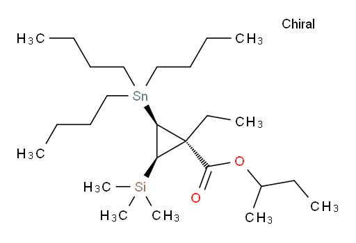 (1R,2S,3R)-仲丁基 1-乙基-2-(三丁基锡基)-3-(三甲基硅基)环丙烷甲酸酯