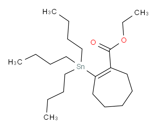 ethyl 2-(tributylstannyl)cyclohept-1-enecarboxylate
