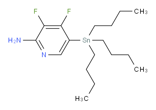 3,4-difluoro-5-(tributylstannyl)pyridin-2-amine