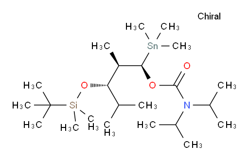 (1R,2R,3S)-3-((tert-butyldimethylsilyl)oxy)-2,4-dimethyl-1-(trimethylstannyl)pentyl diisopropylcarbamate