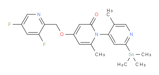 4-((3,5-difluoropyridin-2-yl)methoxy)-5',6-dimethyl-2'-(trimethylstannyl)-2H-[1,4'-bipyridin]-2-one