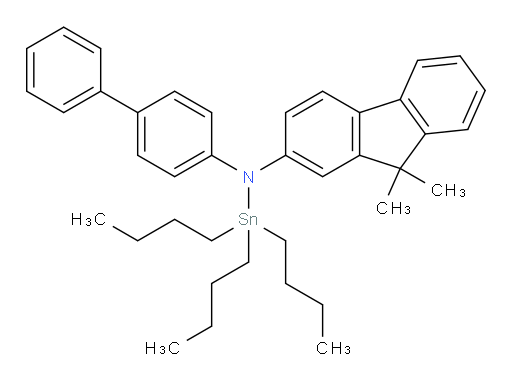N-([1,1'-联苯]-4-基)-1,1,1-三丁基-N-(9,9-二甲基-9H-芴-2-基)锡杂n胺