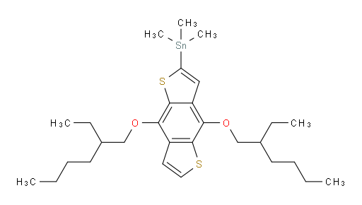 (4,8-双((2-乙基己基)氧基)苯并[1,2-b:4,5-b']二噻吩-2-基)三甲基锡烷