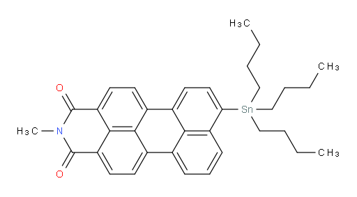 2-甲基-8-(三丁基锡基)-1H-苯并[5,10]蒽并[2,1,9-def]异喹啉-1,3(2H)-二酮