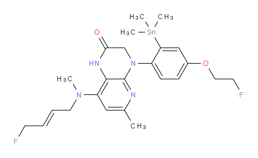 (E)-8-((4-氟丁-2-烯-1-基)(甲基)氨基)-4-(4-(2-氟乙氧基)-2-(三甲基锡基)苯基)-6-甲基-3,4-二氢吡啶并[2,3-b]吡嗪-2(1H)-酮