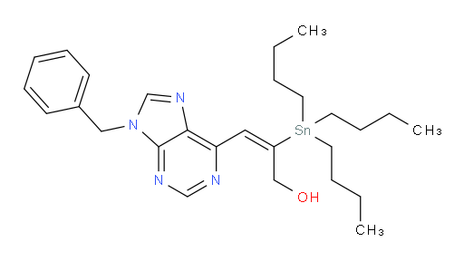 (E)-3-(9-苄基-9H-嘌呤-6-基)-2-(三丁基锡基)丙-2-烯-1-醇