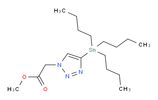 methyl 2-[4-(tributylstannyl)-1H-1,2,3-triazol-1-yl]acetate