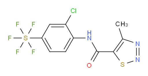 [3-Chloro-4-[[(4-methyl-1,2,3-thiadiazol-5-yl)carbonyl]amino]phenyl]sulfur pentafluoride