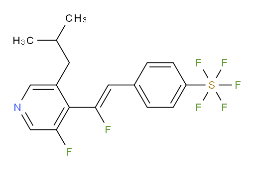 (Z)-4-(2-fluoro-2-(3-fluoro-5-isobutylpyridin-4-yl)vinyl)(pentafluoromercapto)benzene