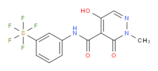 [3-[[(2,3-Dihydro-5-hydroxy-2-methyl-3-oxo-4-pyridazinyl)carbonyl]amino]phenyl]sulfur pentafluoride