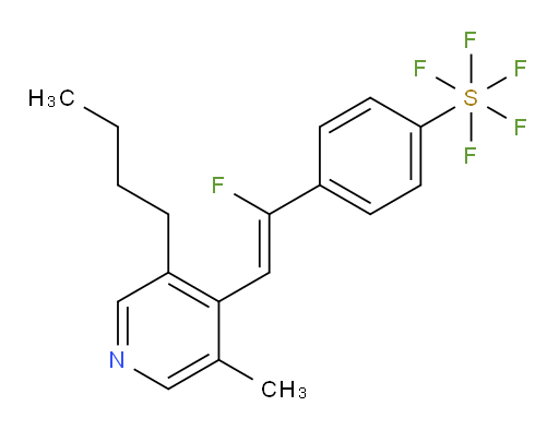 (Z)-4-(2-(3-butyl-5-methylpyridin-4-yl)-1-fluorovinyl)(pentafluoromercapto)benzene