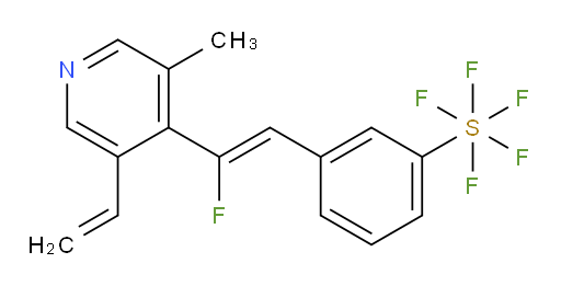 (Z)-3-(2-fluoro-2-(3-methyl-5-vinylpyridin-4-yl)vinyl)(pentafluoromercapto)benzene
