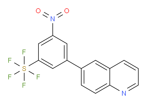 [3-nitro-5-(6-quinolinyl)phenyl]sulfur pentafluoride