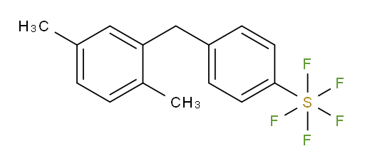4-(2,5-dimethylbenzyl)(pentafluoromercapto)benzene