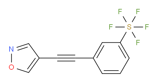 3-(isoxazol-4-ylethynyl)(pentafluoromercapto)benzene