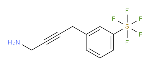 3-(4-aminobut-2-yn-1-yl)(pentafluoromercapto)benzene