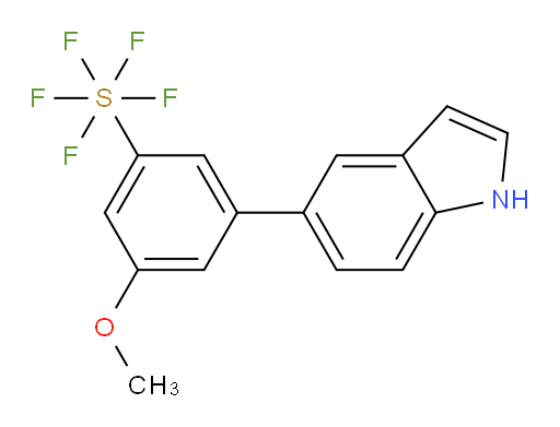 [4-(1H-indol-5-yl)-5-methoxyphenyl]sulfur pentafluoride