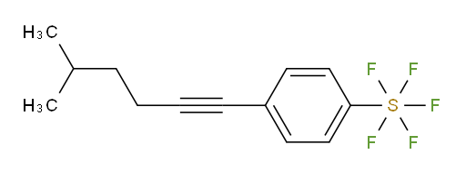 4-(5-methylhex-1-yn-1-yl)(pentafluoromercapto)benzene
