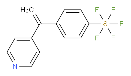 4-(1-(pyridin-4-yl)vinyl)(pentafluoromercapto)benzene