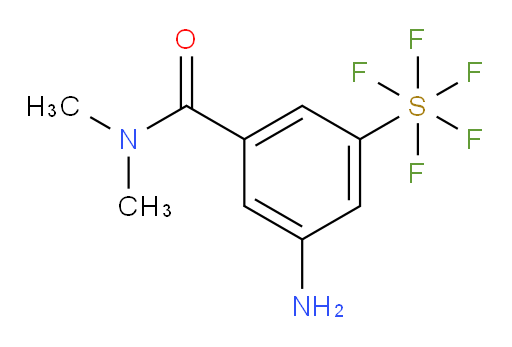 3-amino-5-(pentafluoromercapto)-N,N-dimethylbenzamide