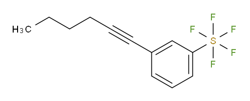 3-(hex-1-yn-1-yl)(pentafluoromercapto)benzene