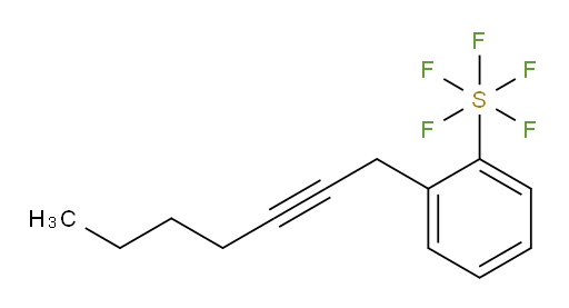 2-(hept-2-yn-1-yl)(pentafluoromercapto)benzene