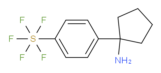 [4-(1-Aminocyclopentyl)phenyl]sulfur pentafluoride