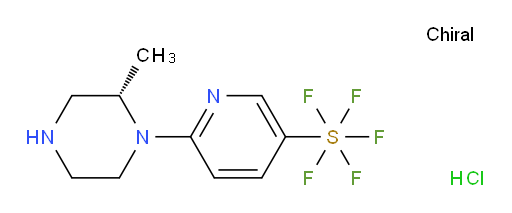 (S)-6-(2-methylpiperazin-1-yl)pyridine-3-ylsulfur pentafluoride hydrochloride