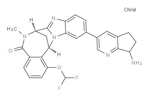 (7R,14R)-11-(7-amino-6,7-dihydro-5H-cyclopenta[b]pyridin-3-yl)-1-(difluoromethoxy)-6,7-dihydro-6-methyl-7,14-Methanobenzimidazo[1,2-b][2,5]benzodiazocin-5(14H)--one