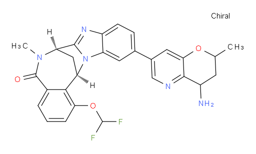(7R,14R)-11-(4-amino-3,4-dihydro-2-methyl-2H-pyrano[3,2-b]pyridin-7-yl)-1-(difluoromethoxy)-6,7-dihydro-6-methyl-7,14-Methanobenzimidazo[1,2-b][2,5]benzodiazocin-5(14H)--one