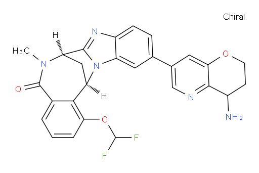 (7R,14R)-11-(4-amino-3,4-dihydro-2H-pyrano[3,2-b]pyridin-7-yl)-1-(difluoromethoxy)-6,7-dihydro-6-methyl-7,14-Methanobenzimidazo[1,2-b][2,5]benzodiazocin-5(14H)--one