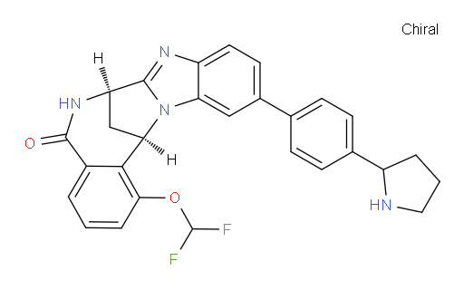 (7R,14R)-1-(difluoromethoxy)-6,7-dihydro-11-[4-(pyrrolidin-2-yl)phenyl]-7,14-Methanobenzimidazo[1,2-b][2,5]benzodiazocin-5(14H)--one