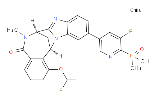 (7R,14R)-1-(difluoromethoxy)-11-[6-(dimethylphosphinyl)-5-fluoropyridin-3-yl]-6,7-dihydro-6-methyl-7,14-Methanobenzimidazo[1,2-b][2,5]benzodiazocin-5(14H)--one