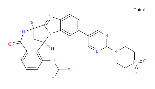 (7R,14R)-1-(difluoromethoxy)-11-[2-(1,1-dioxido-4-thiomorpholinyl)-pyrimidin-5-yl]-6,7-dihydro-7,14-Methanobenzimidazo[1,2-b][2,5]benzodiazocin-5(14H)--one