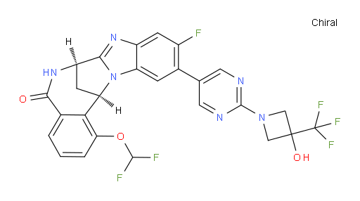 (7R,14R)-1-(difluoromethoxy)-10-fluoro-6,7-dihydro-11-[2-[3-hydroxy-3-(trifluoromethyl)-1-azetidinyl]pyrimidin-5-yl]-7,14-Methanobenzimidazo[1,2-b][2,5]benzodiazocin-5(14H)--one