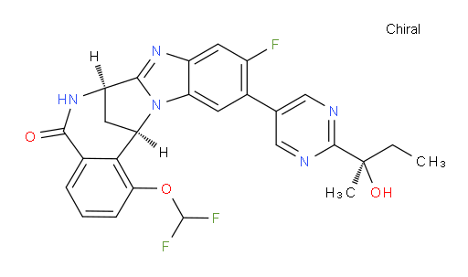 (7R,14R)-1-(difluoromethoxy)-10-fluoro-6,7-dihydro-11-[2-[(1R)-1-hydroxy-1-methylpropyl]pyrimidin-5-yl]-7,14-Methanobenzimidazo[1,2-b][2,5]benzodiazocin-5(14H)--one