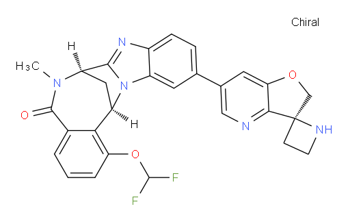 (7R,14R)-1-(difluoromethoxy)-6-methyl-11-((S)-2'H-spiro[azetidine-2,3'-furo[3,2-b]pyridin]-6'-yl)-6,7-dihydro-7,14-methanobenzo[f]benzo[4,5]imidazo[1,2-a][1,4]diazocin-5(14H)-one
