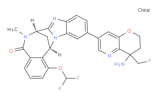 (7R,14R)-11-[4-amino-4-(fluoromethyl)-3,4-dihydro-2H-pyrano[3,2-b]pyridin-7-yl]-1-(difluoromethoxy)-6,7-dihydro-6-methyl-7,14-Methanobenzimidazo[1,2-b][2,5]benzodiazocin-5(14H)--one