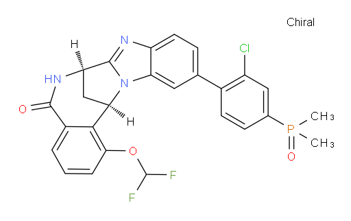 (7R,14R)-11-[2-chloro-4-(dimethylphosphinyl)phenyl]-1-(difluoromethoxy)-6,7-dihydro-7,14-Methanobenzimidazo[1,2-b][2,5]benzodiazocin-5(14H)--one