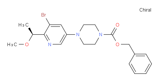 (S)-benzyl 4-(5-bromo-6-(1-methoxyethyl)pyridin-3-yl)piperazine-1-carboxylate