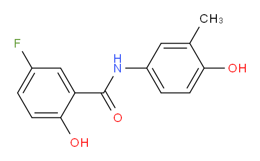 5-fluoro-2-hydroxy-N-(4-hydroxy-3-methylphenyl)benzamide