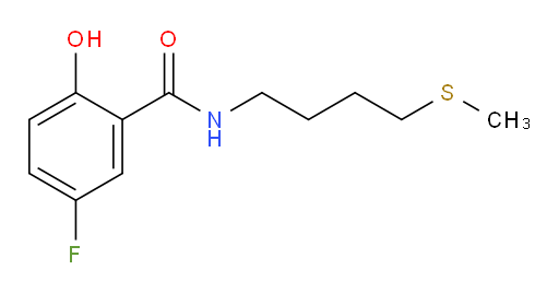 5-fluoro-2-hydroxy-N-(4-(methylthio)butyl)benzamide