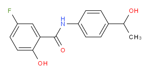 5-fluoro-2-hydroxy-N-(4-(1-hydroxyethyl)phenyl)benzamide