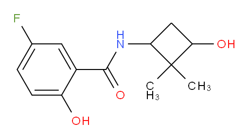 5-fluoro-2-hydroxy-N-(3-hydroxy-2,2-dimethylcyclobutyl)benzamide