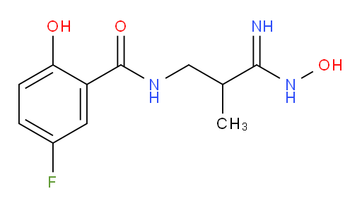 5-fluoro-2-hydroxy-N-(3-(hydroxyamino)-3-imino-2-methylpropyl)benzamide