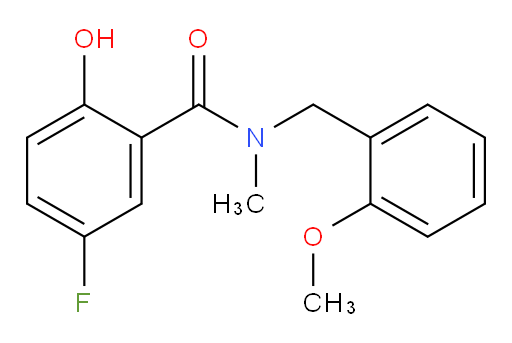 5-fluoro-2-hydroxy-N-(2-methoxybenzyl)-N-methylbenzamide